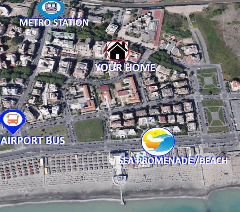 Sea Of Rome - Holiday Home Lido di Ostia Esterno foto