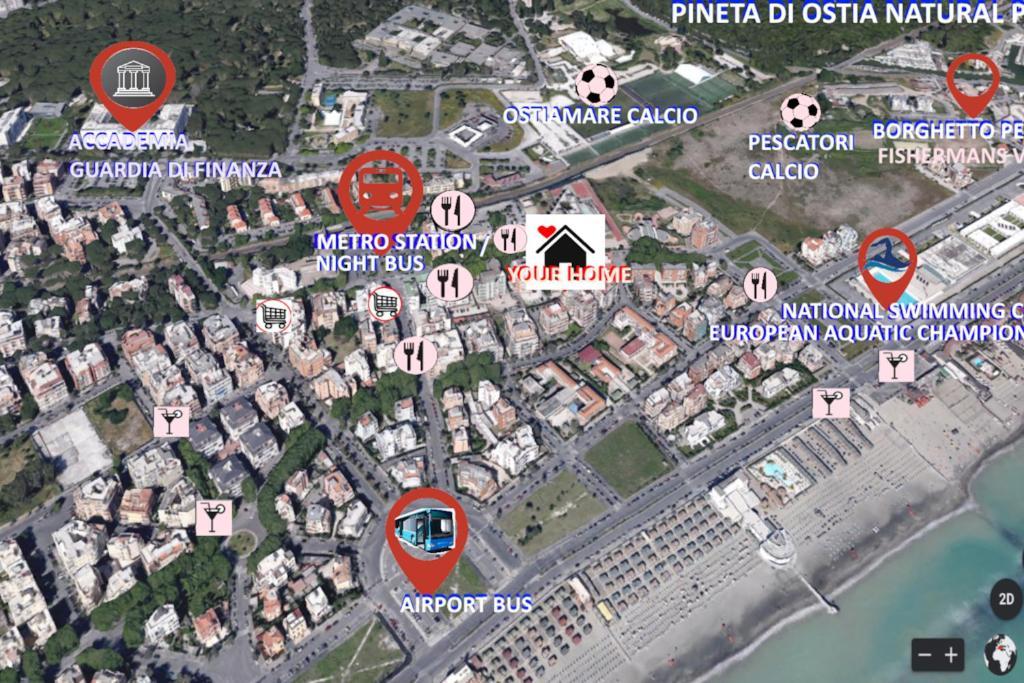 Sea Of Rome - Holiday Home Lido di Ostia Esterno foto